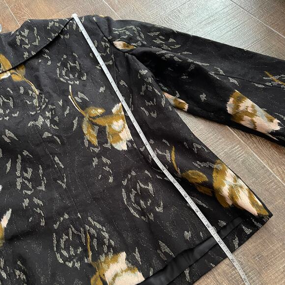 Bandolino Women's Brocade Fashion Classic Blazer Jacket Size 12 - Picture 7 of 7